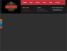 Tablet Screenshot of highcraftbeer.com